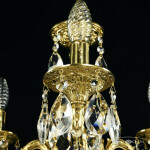 Фото 4 Люстра бронзовая с хрусталём 71101/3/125 B G