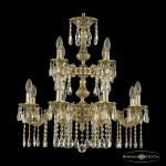Фото Люстра бронзовая с хрусталём 71102/8+4/210/2d A GB