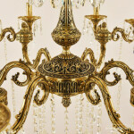 Фото 1 Люстра бронзовая с хрусталём 71104/12/350 B GB