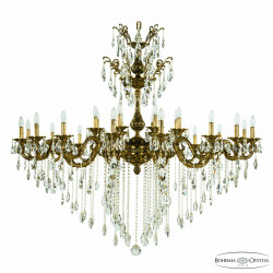 Фото Люстра бронзовая с хрусталём 71105/24/590/XL B GB