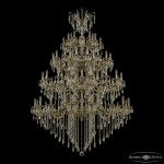 Фото Люстра бронзовая с хрусталём 71105/24+24+24+16/590/XL/4d B GB Y1