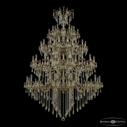 Фото Люстра бронзовая с хрусталём 71105/24+24+24+16/590/XL/4d B GB Y1