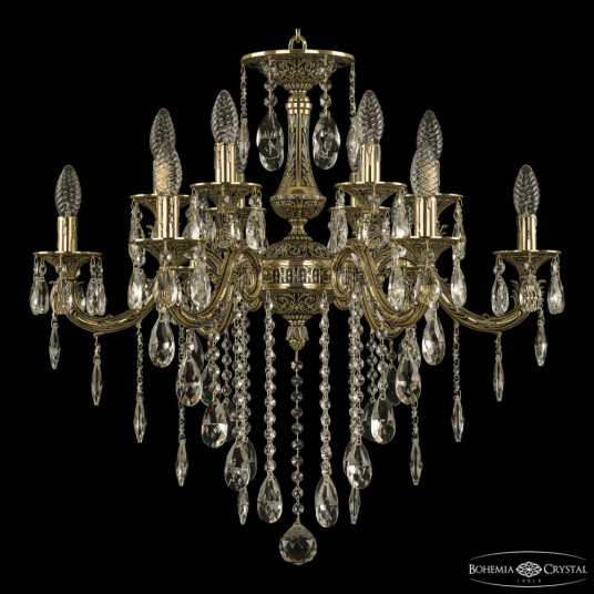 Фото Люстра бронзовая с хрусталём 71118/12/225 B GB