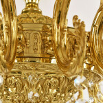 Фото 2 Люстра бронзовая с хрусталём 71201/16/360 B G