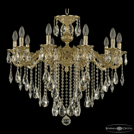 Фото Люстра бронзовая с хрусталём 71202/10/250 B G