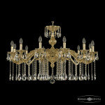 Фото 1 Люстра бронзовая с хрусталём 71202/12/360 A G