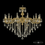 Фото 1 Люстра бронзовая с хрусталём 71202/12/360 B G