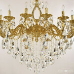 Фото 4 Люстра бронзовая с хрусталём 71301/16/360 B G