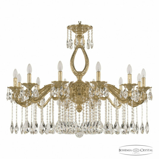 Фото Люстра бронзовая с хрусталём 71302/12/360 A G