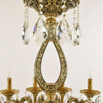 Фото 3 Люстра бронзовая с хрусталём 71302/16/300 A GB