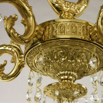 Фото 2 Люстра бронзовая с хрусталём 71302/5/175 A G