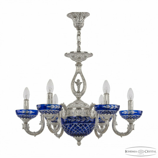 Фото Люстра бронзовая 71403P/6/175 NW P Clear-Blue/H-1J FA10S