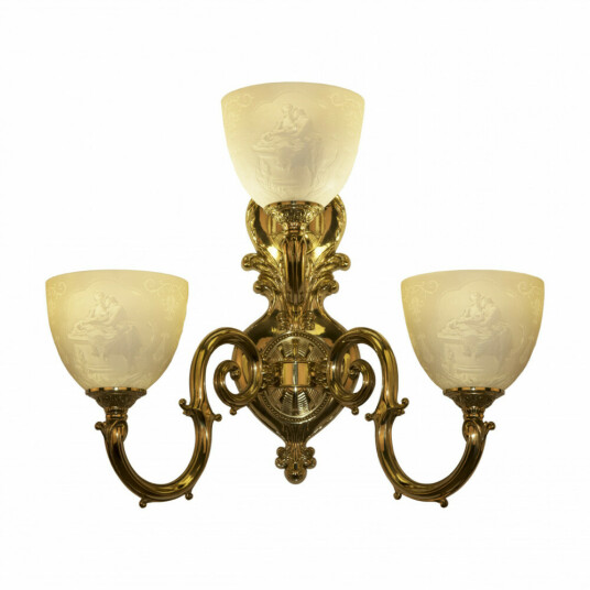 Фото Бра бронзовые с хрусталём 7203B16/2+1/210 G P1 U Pair