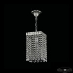 Фото Подвесной светильник столб хрустальный 19202/15IV Ni Leafs-Лист