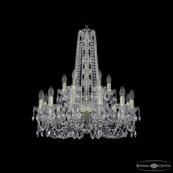 Фото Люстра хрустальная 1402/12+6/240/h-75 G