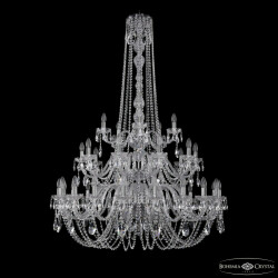 Фото Люстра хрустальная 1402/20+10+5/400/h-158/3d Ni