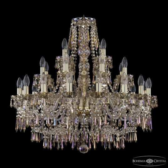 Фото Люстра хрустальная 1403/16+8+4/300 G M801