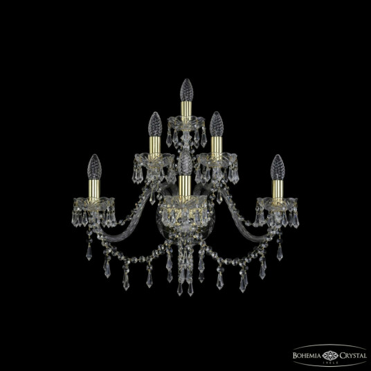 Фото Бра хрустальные 1403B/3+2+1/240 G