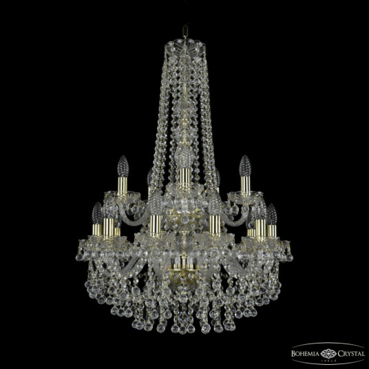 Фото Люстра хрустальная 1409/10+5/195/h-83/2d G