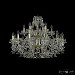 Фото Люстра хрустальная 1409/12+6/300/2d G