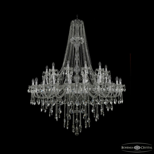 Фото Люстра хрустальная 1415/24+12+6/530/h-187 Ni