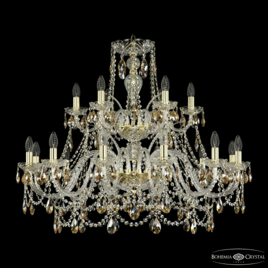 Фото Люстра хрустальная 1411/12+6/360/2d G K721