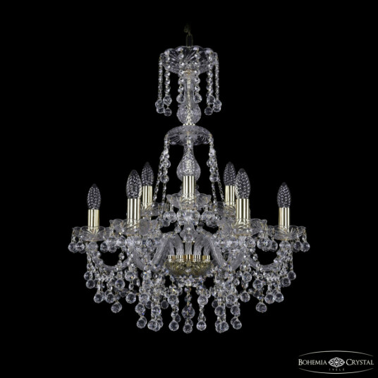 Фото Люстра хрустальная 1409/6+3/195/XL-68 G