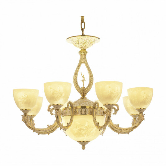 Фото Люстра бронзовая 71409P/8/210 GW P1 U Pair FD2M