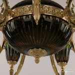 Фото 2 Подвесной светильник бронзовый 72009P/9/250 G P2 U Amber-Green/H-1K Y8 FA10B