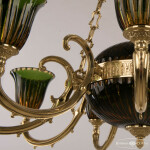 Фото 4 Подвесной светильник бронзовый 72009P/9/250 G P2 U Amber-Green/H-1K Y8 FA10B