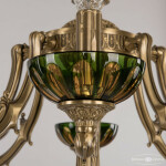 Фото 2 Торшер бронзовый 72009T/8/210 FP P Amber-Green/H-1H FA5S