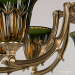 Фото 2 Торшер бронзовый 72009T/8/210 FP P2 U Amber-Green/H-1I FA1S