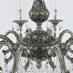 Фото 3 Люстра бронзовая с хрусталём 72101/10/300 B NB