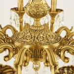 Фото 2 Люстра бронзовая с хрусталём 72101/12/250 B FP