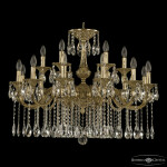 Фото Люстра бронзовая с хрусталём 72101/12+6/300 A G
