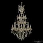 Фото Люстра бронзовая с хрусталём 72101/12+6+6/300/XL/3d B GW