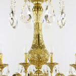 Фото 4 Люстра бронзовая с хрусталём 72101/16/360 A G