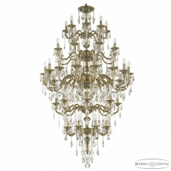 Фото Люстра бронзовая с хрусталём 72101/8+8+16+8+8/360/5d B GB