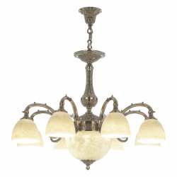 Фото Люстра бронзовая 72109P/8/210 Ni P1 D Rose