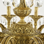 Фото 2 Люстра бронзовая с хрусталём 72201/10/210 B FP