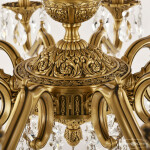 Фото 2 Люстра бронзовая с хрусталём 72202/10/250 A FP