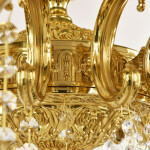 Фото 2 Люстра бронзовая с хрусталём 72202/16/360 B G