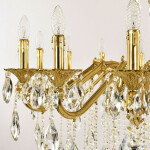 Фото 3 Люстра бронзовая с хрусталём 72202/16/360 B G