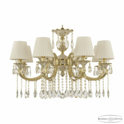 Фото Люстра бронзовая с хрусталём с абажурами 72209/8/250 A GW ST1