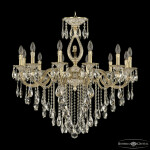 Фото Люстра бронзовая с хрусталём 72401/12/300 B GW FL3B