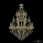 Фото Люстра бронзовая с хрусталём 72401/12+6+6/300/3d B GW FL3M