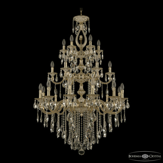 Фото Люстра бронзовая с хрусталём 72401/12+6+6/300/3d B GW FL3M