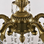 Фото 2 Люстра бронзовая с хрусталём 73101/5/125 B FP