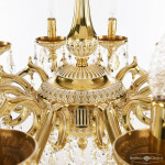 Фото 2 Люстра бронзовая с хрусталём 75102/12/250 B GW