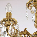 Фото 3 Люстра бронзовая с хрусталём 75102/5/125 B FP